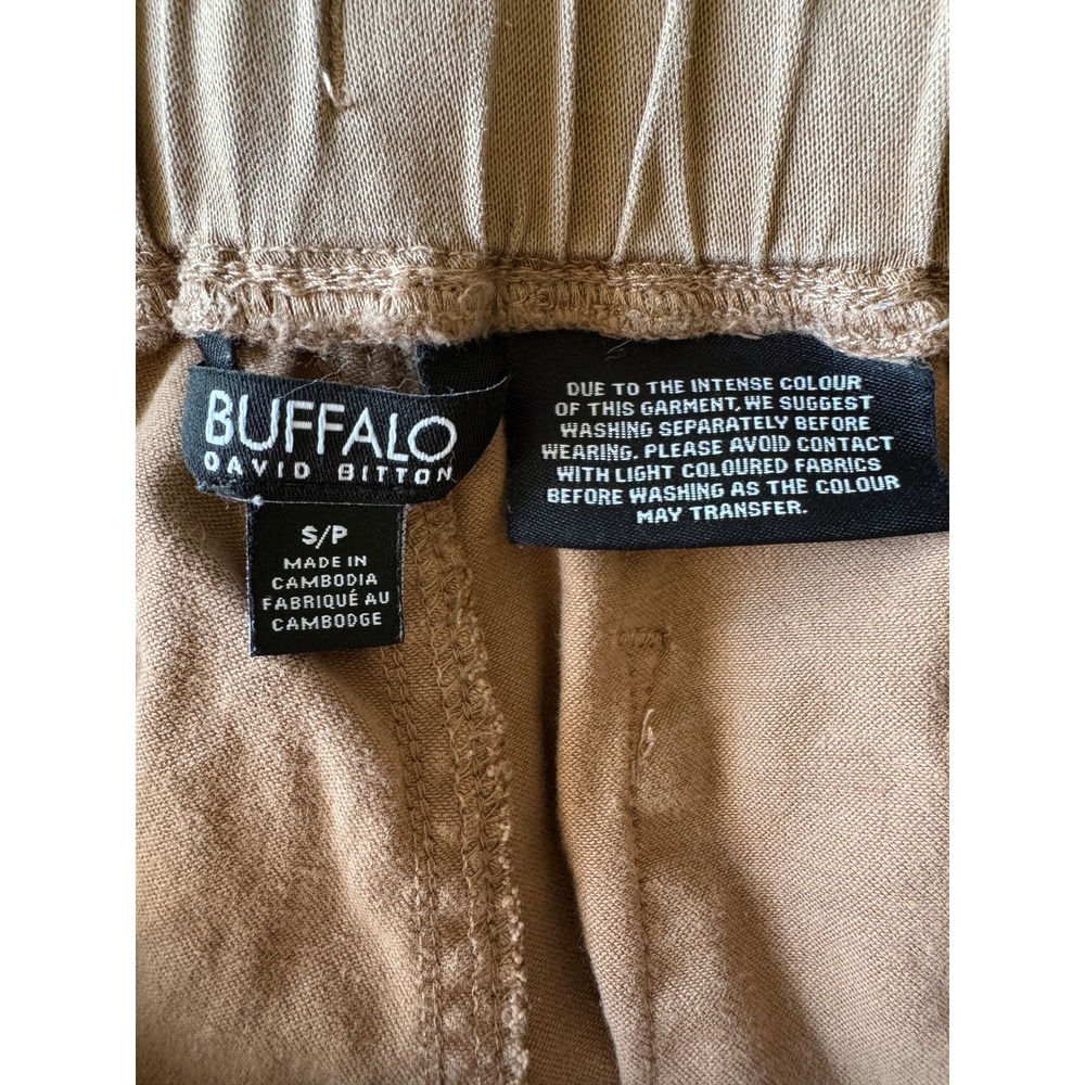 Buffalo Womens Tan Jogger Pants S Casual Comfort Boho Utility Stretch Earthy - Picture 2 of 13